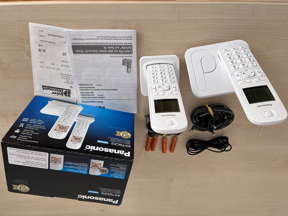 PANASONIC KXTGC212SLW Duo (DECT, Weiss) Kaufen auf Ricardo