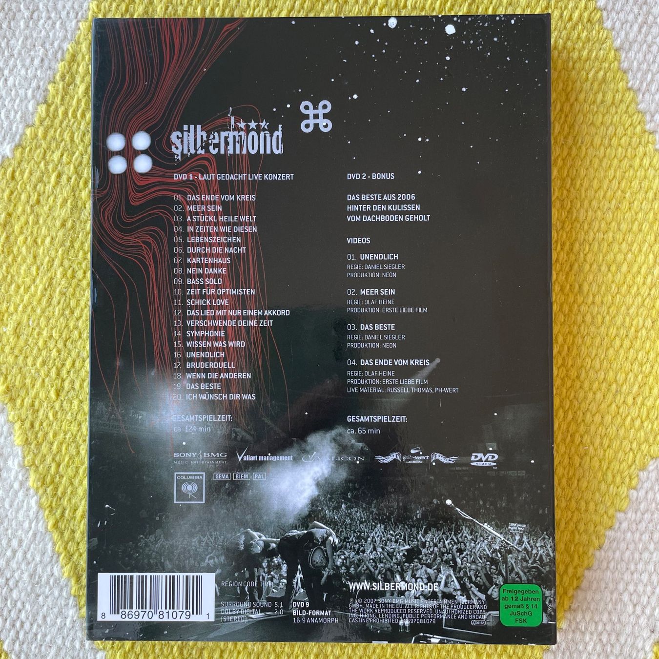 Alle DVDs: SILBERMOND-2DVD LAUT GEDACHT LIVE – Gebraucht aus Rorschacherberg von CD-Roli 1