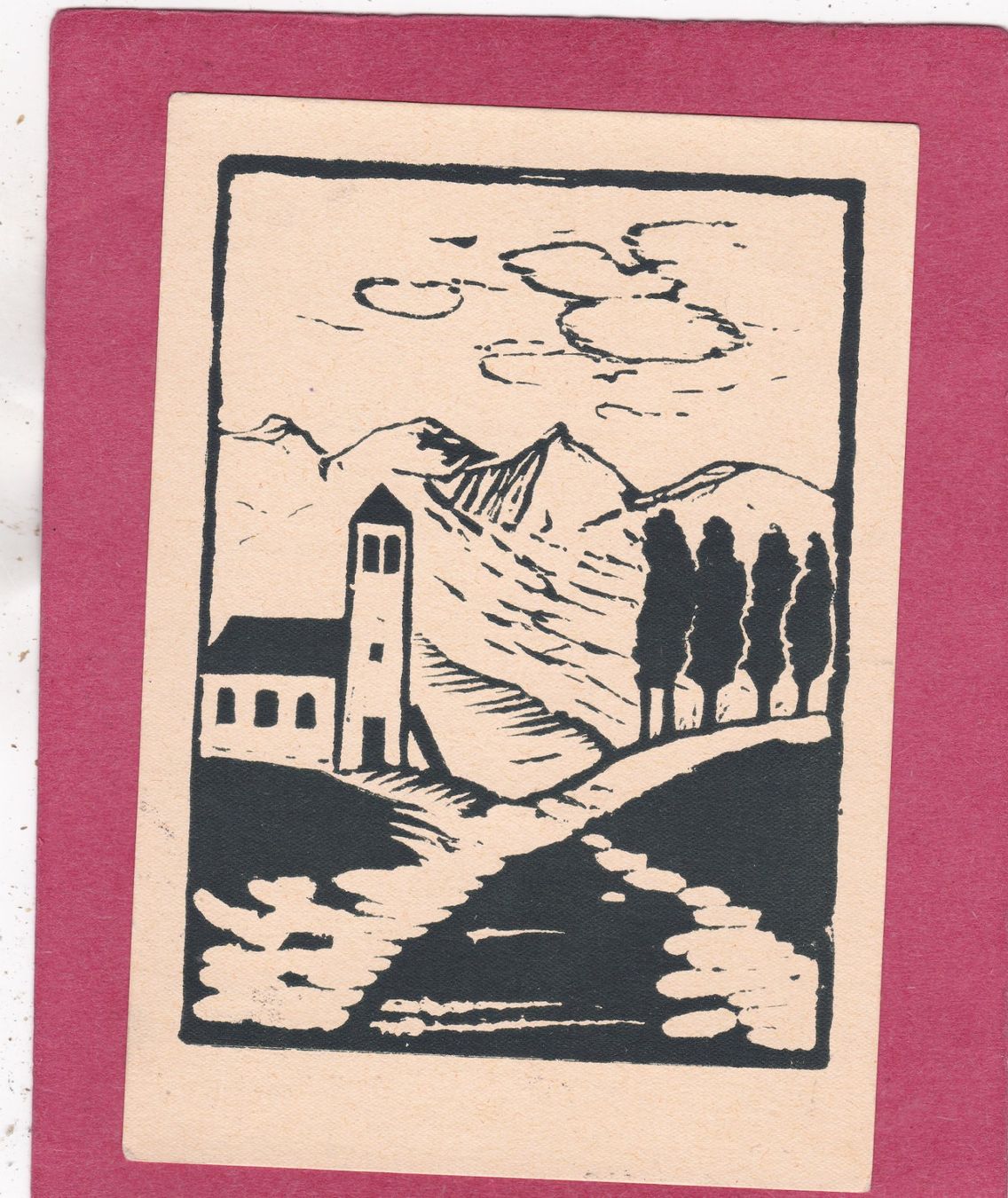 Cartes postales: Kitsch Kunst  Landschaft 1934 – D'occasion à Herisau par Lisegrat2008
