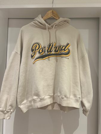 Pull&Bear Hoodie "Portland" Oversize Beige Winter XL