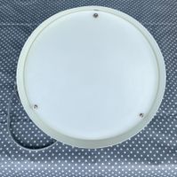 Lampe rund mattgrau gut erhalten.