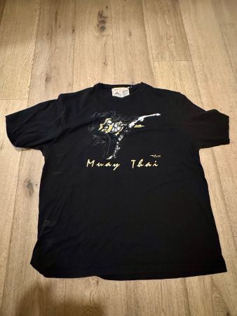 Original Muay Thai T-Shirt Schwarz – Direkt aus Bangkok XXL