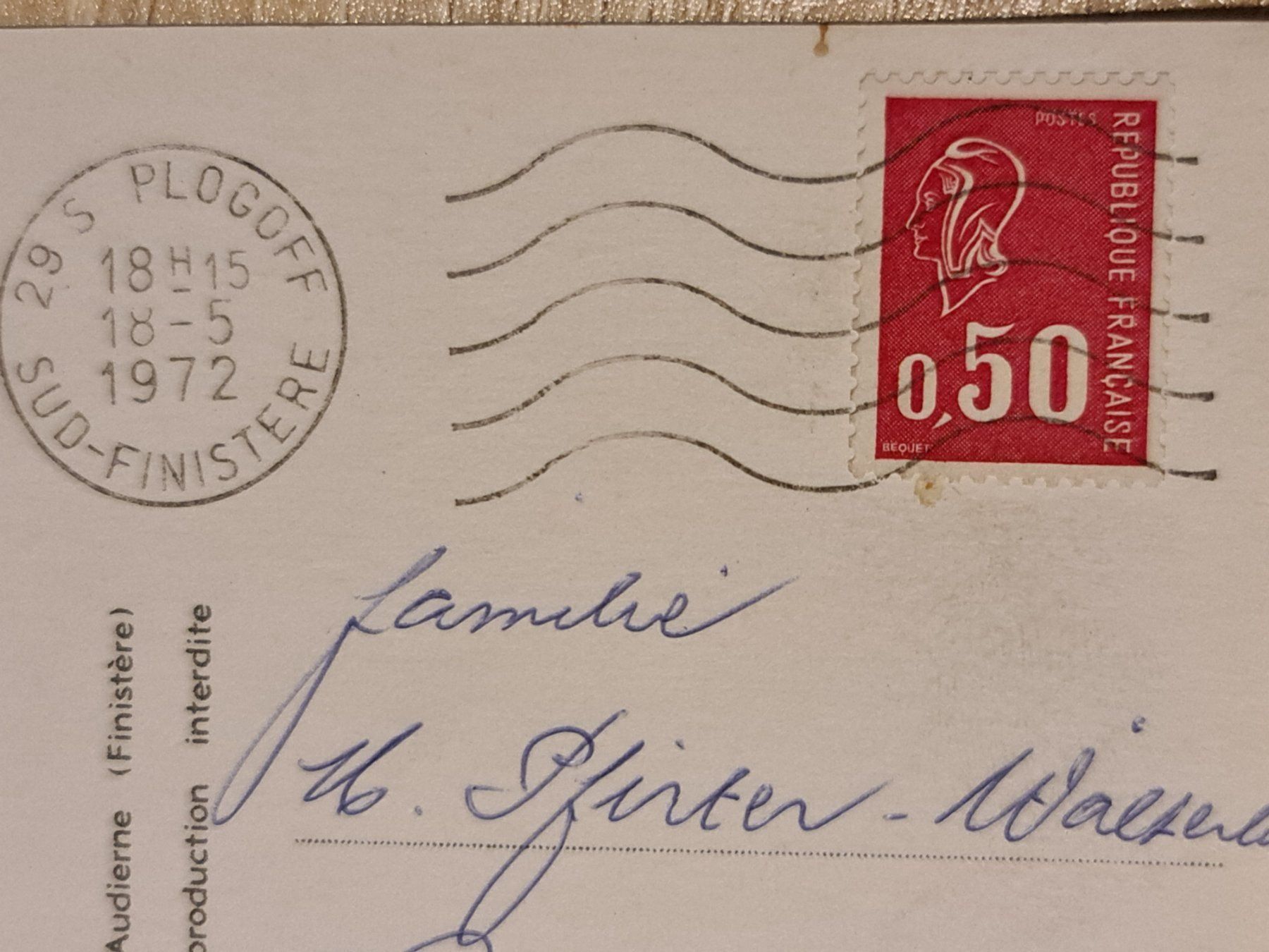 Cartoline postali: Ansichtskarte La Bretagne 1972 – Usato da Dintikon venduto da Vexi 1