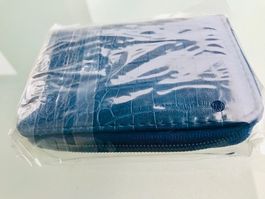 Portemonnaie ❤️ FABRIKNEU originalverp marineblau Kunstleder