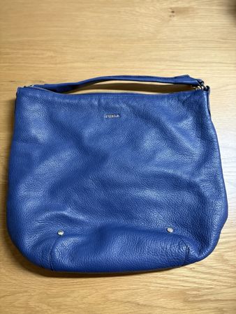 Borsa Furla blu pelle 