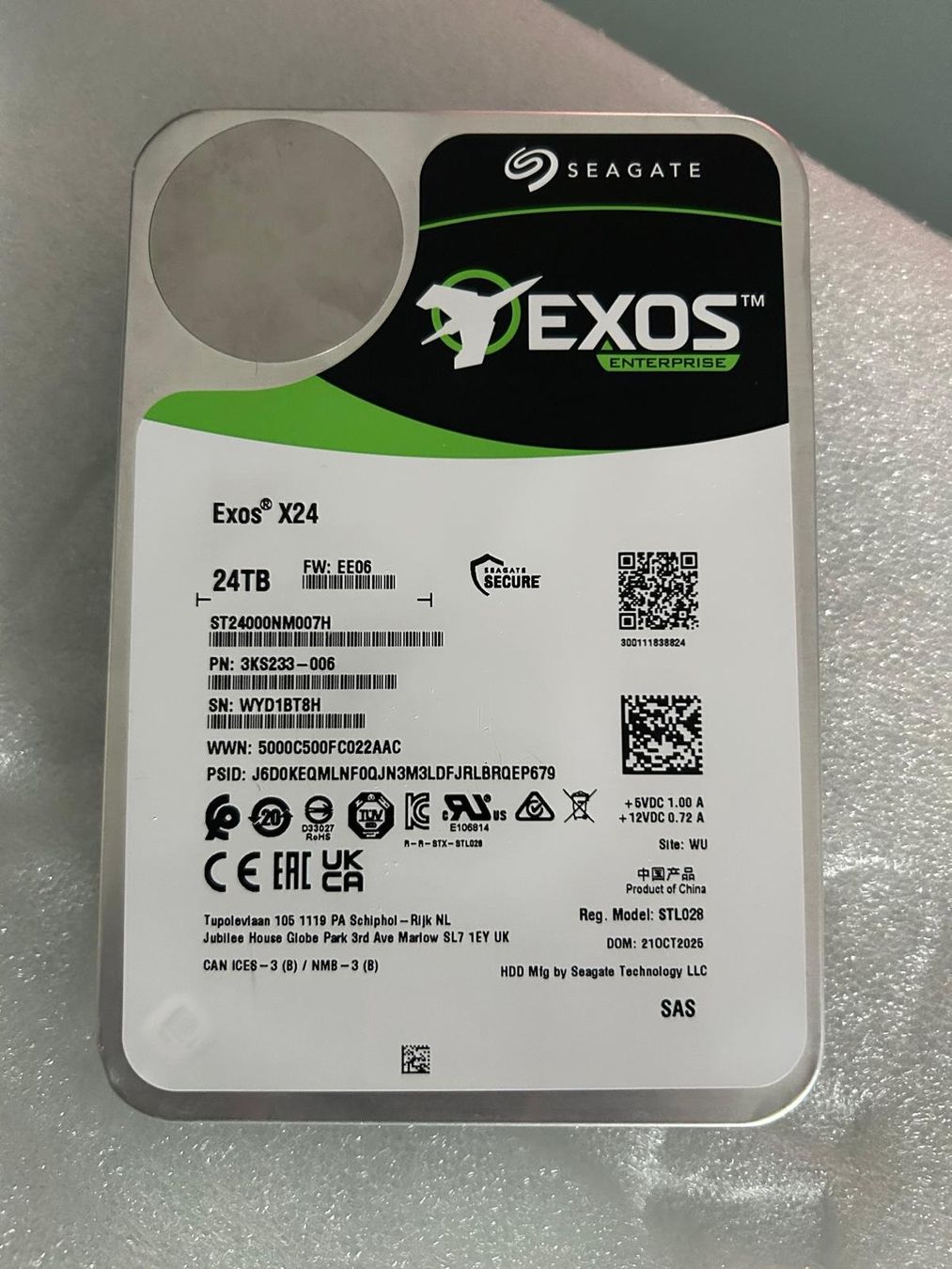 Seagate Harddisks: Seagate Exos X24  24 TB  3.5" – Neu und originalverpackt aus Hettiswil von Kamal44