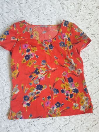 TUNIKA BLUSE MADDISON 34 XS FLORAL TOP SHIRT LIEBLINGSSTÜC