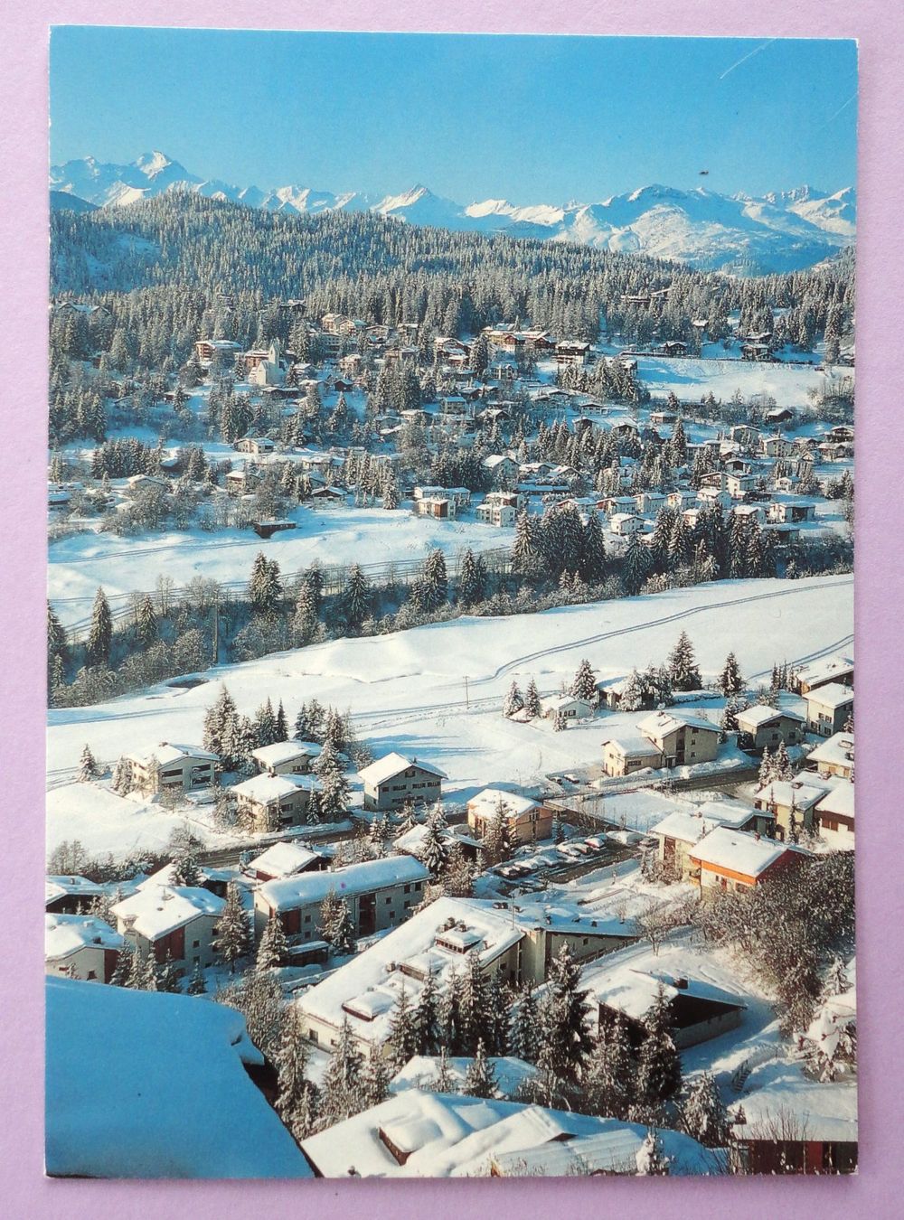 Cartoline postali: Flims-Waldhaus gegen Piz Ault – Usato da Fétigny venduto da Billy2miny