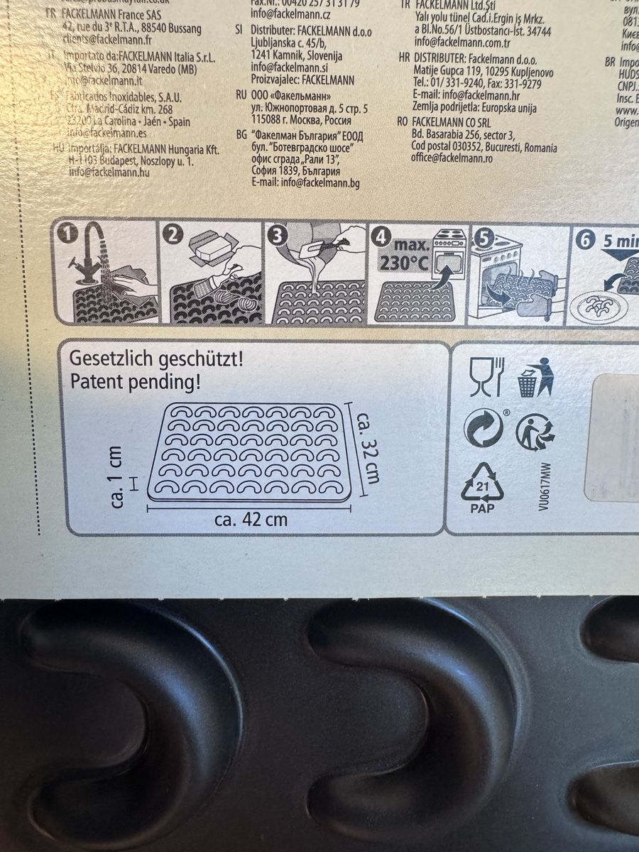 Teglie da forno: Zenker 42er Vanillekipferl Backblech – Usato da Niederbüren venduto da Oetschli 5
