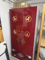 Kinderkleiderschrank rot 80x50x175 cm gebrauchter Zustand
