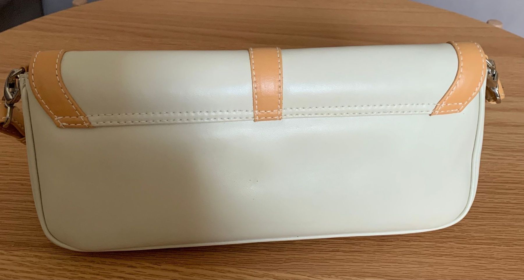Picard Borse da donna: Picard Leder Tasche Clutch weiss helles orange Aprikose – Usato da Nussbaumen AG venduto da brigitebardot 4