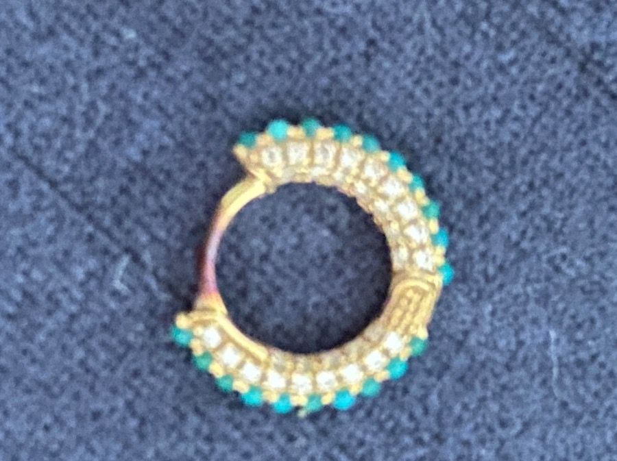 Orecchini pendenti & Orecchini a lobo: MARIA TASH Diamond, turquoise & 18kt gold earring – Usato da Wald ZH venduto da Gosia_N 3