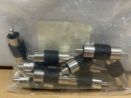 10 Cinch-Adapter [1x Cinch-Stecker-1x Cinch-Stecker]  (A149)