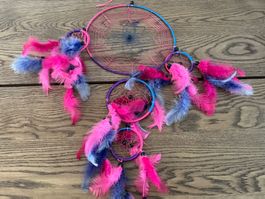 Traumfänger Deko Rosa Lila Blau Wanddeko