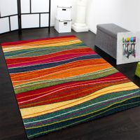 240x340 cm 🔥 Riesig! Teppich Bunt Multicolor Linien NEU