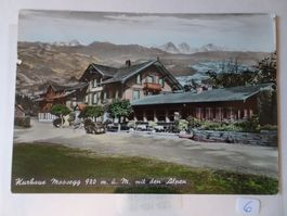 Alte Ansichtskarte Kurhaus Moosegg, Emmental mit Alpen