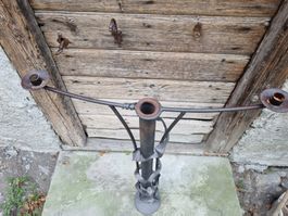 grosser Schmiedeiserner Kerzenständer, Unikat