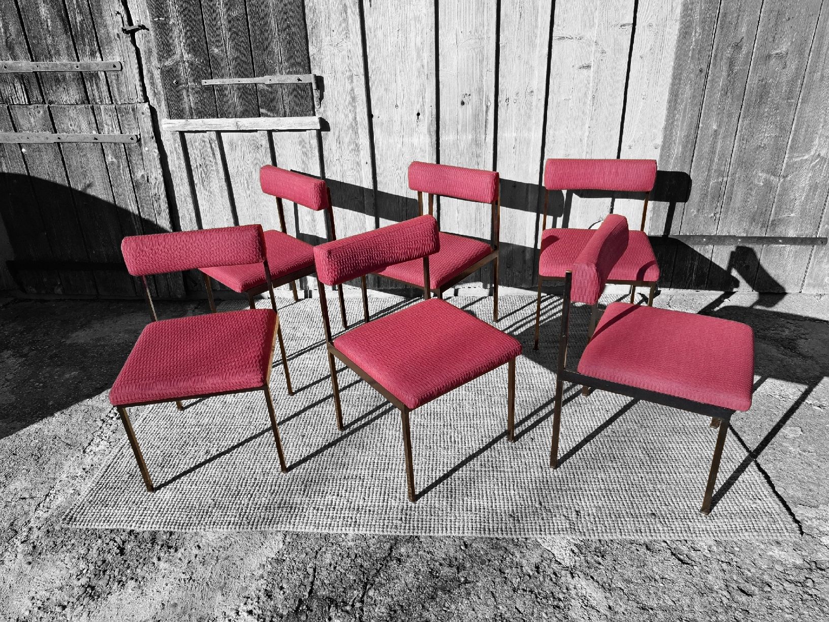 Sedie: Dieter Wäckerlin Idealheim Stuhlset Modell 101 – Usato da Haslen AI venduto da Vintagelix 1