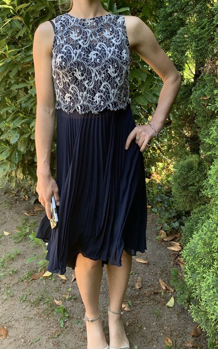 Vestiti: Ralph Lauren abito da cerimonia blu con pizzo, – Usato da Gordevio venduto da LanaZimm 1