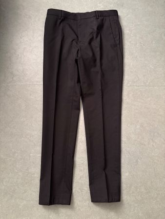 calvin klen suit pants, black, slim fit 46