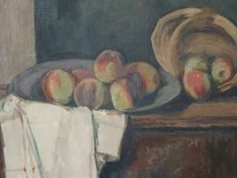 Ölgemälde Adolphe Milich Öl Holz Stillleben Kunst Gemälde