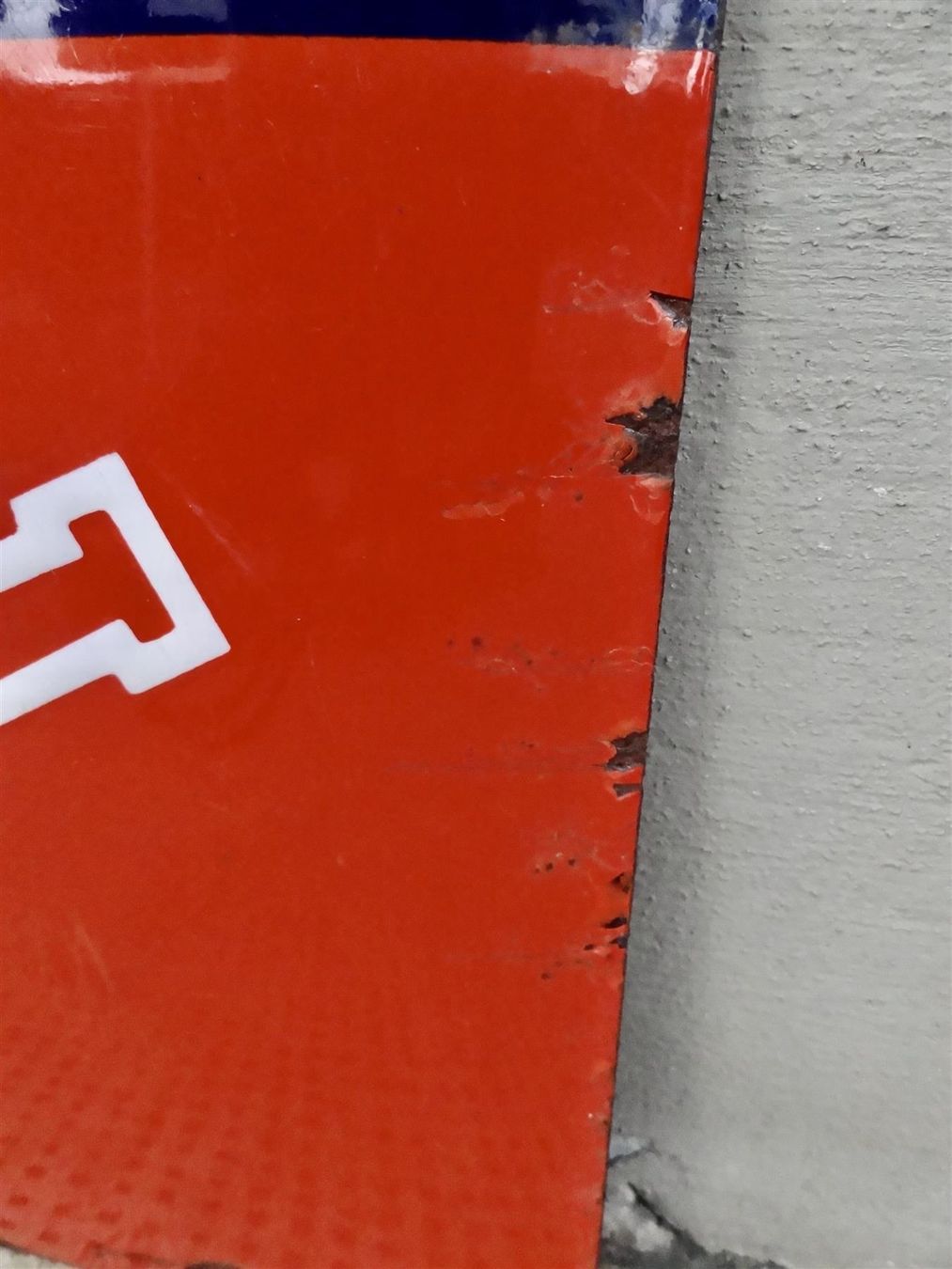 Insegne: ALTES REKLAME EMAILSCHILD SCHÜRCH TABAKE – Usato da Kerzers venduto da bottlesandboxes 4