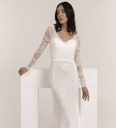 NEU Frida Claire White Essence 7036 mit Etikett Gr. 36