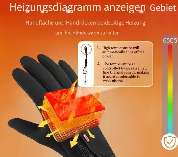 Handschuhe & Handstulpen: Touchscreen - Handschuhe, beheizbar, USB (neu/OVP) – Neu und originalverpackt aus Wilen b. Wollerau von morethanmusic