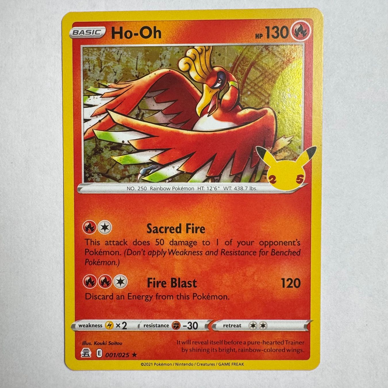Pokémon Carte collezionabili: Pokémon Ho-Oh - 1 / 25 Celebrations - ENG – Nuovo (secondo la descrizione) da Staad SG venduto da miaCards