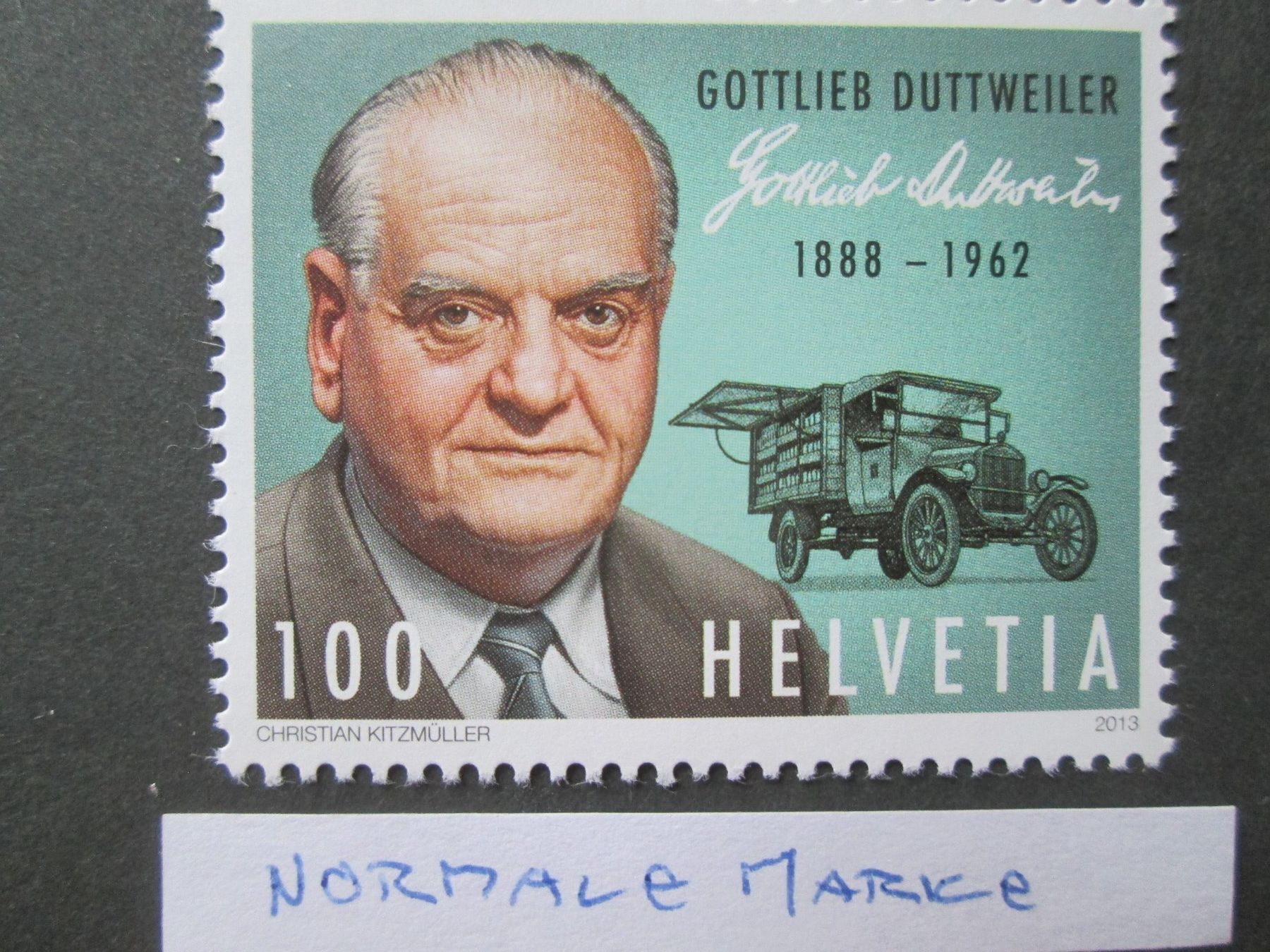 Alle Briefmarken: RIESIGER Putzer/Fehldruck "Rotznase" DUTTWEILER 2013 / TOP – Gebraucht aus Rapperswil SG von designandmore 4