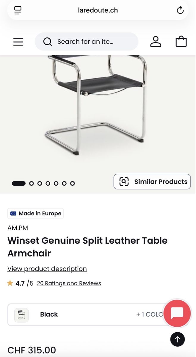 Chaises: Leather chair  – D'occasion à Geneve par mak_hzx5 1