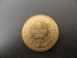 Medaille Zofingen 1 Taler 1987