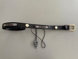 Ledergurt und Halskette Leder Kette