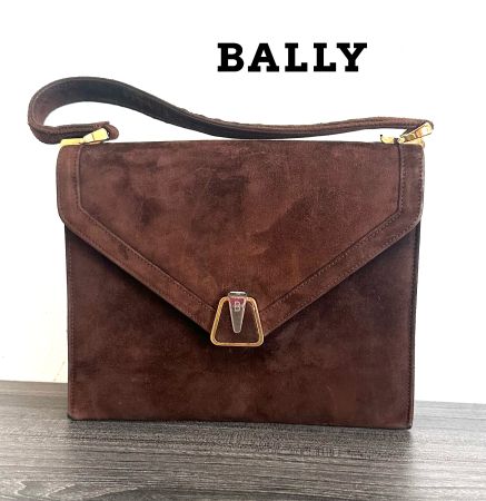 Vintage-Handtasche Bally aus Wildleder