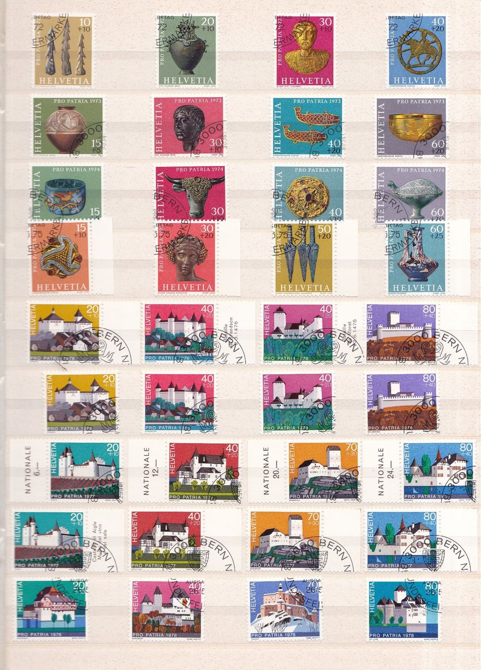 Tutti i francobolli: Pro Patria Briefmarken-Seiten ab 1938 – Usato da Münchwilen AG venduto da Nesar 4