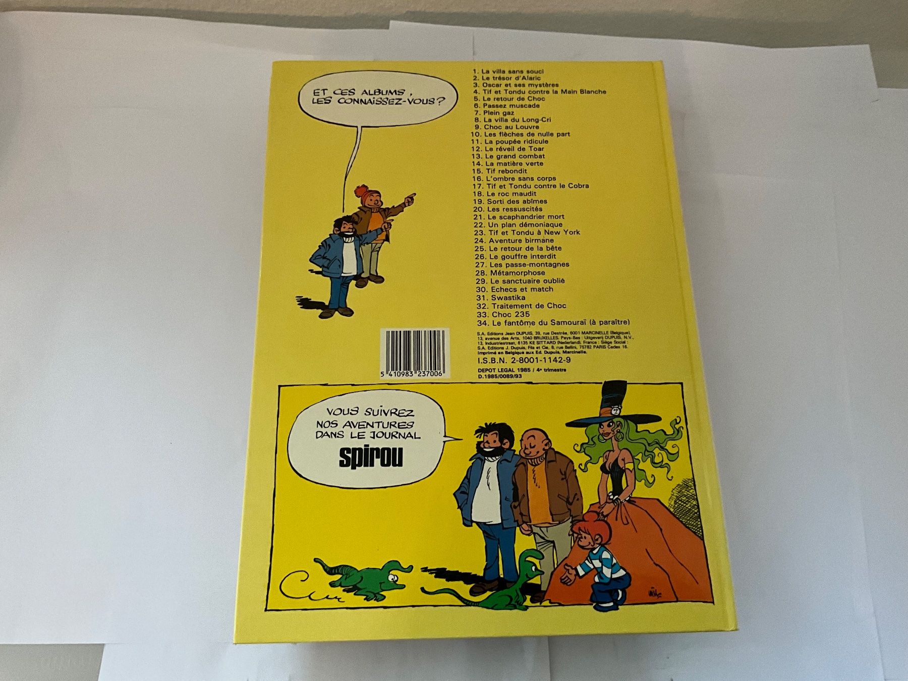 Fumetti: EO Tif et Tondu T.33 - CHOC 235 – Usato da Agriswil venduto da Ueli03 1