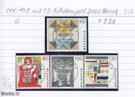 848-851 mit FD-Vollstempel 3000 Bern 1