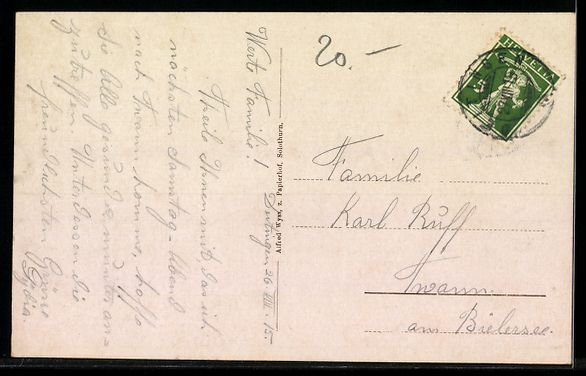 Cartoline postali: Solothurn, Kantonsschule mit Lehrersemin – Usato da Berlin venduto da bartko-reher 1