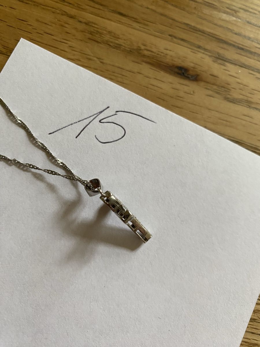 Ciondoli: Kreuz Anhänger mit Kette Silber – Usato da Flawil venduto da Naphtali 5