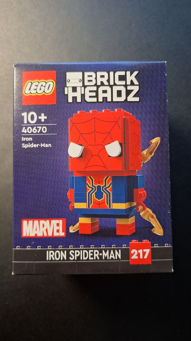 Lego Statuette: LEGO BrickHeadz Iron Spider-Man 40670 – Nuovo e nell'imballaggio originale da Adliswil venduto da Mirmuun