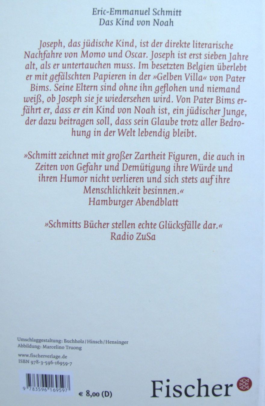 Libri: Eric-Emmanuel Schmitt - Das Kind von Noah – Usato da Rheinfelden venduto da bigi0956 1