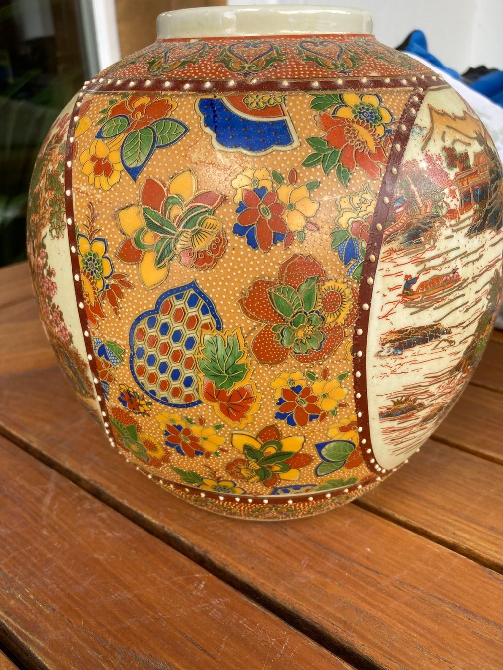 Vasi & Recipienti: Vase mit asiatischem Motiv 40x40 – Usato da Dörflingen venduto da rudis-55 3