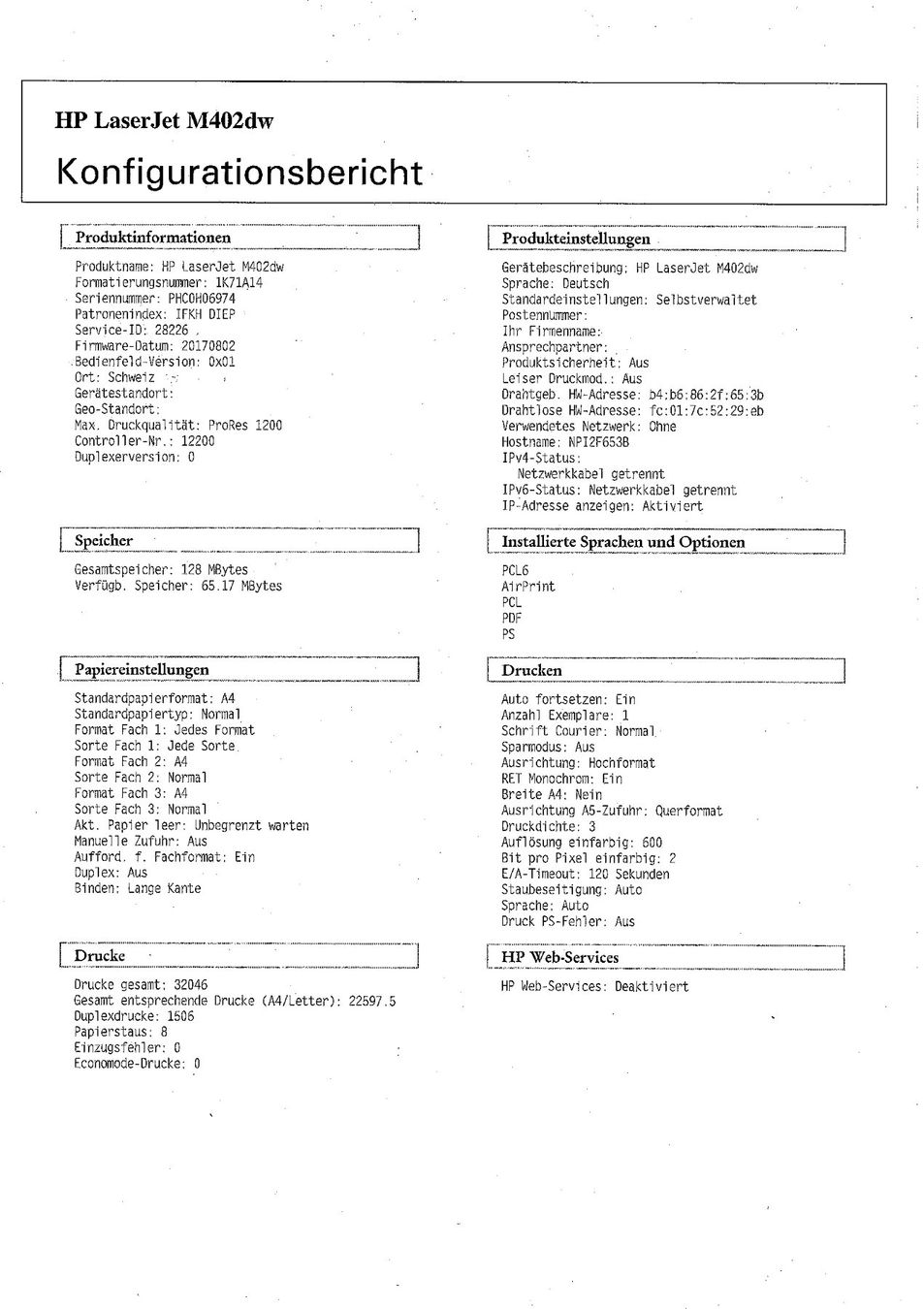 Hewlett Packard Drucker: HP LaserJet Pro M402dw – Gebraucht aus Birmenstorf AG von Src_ag 4