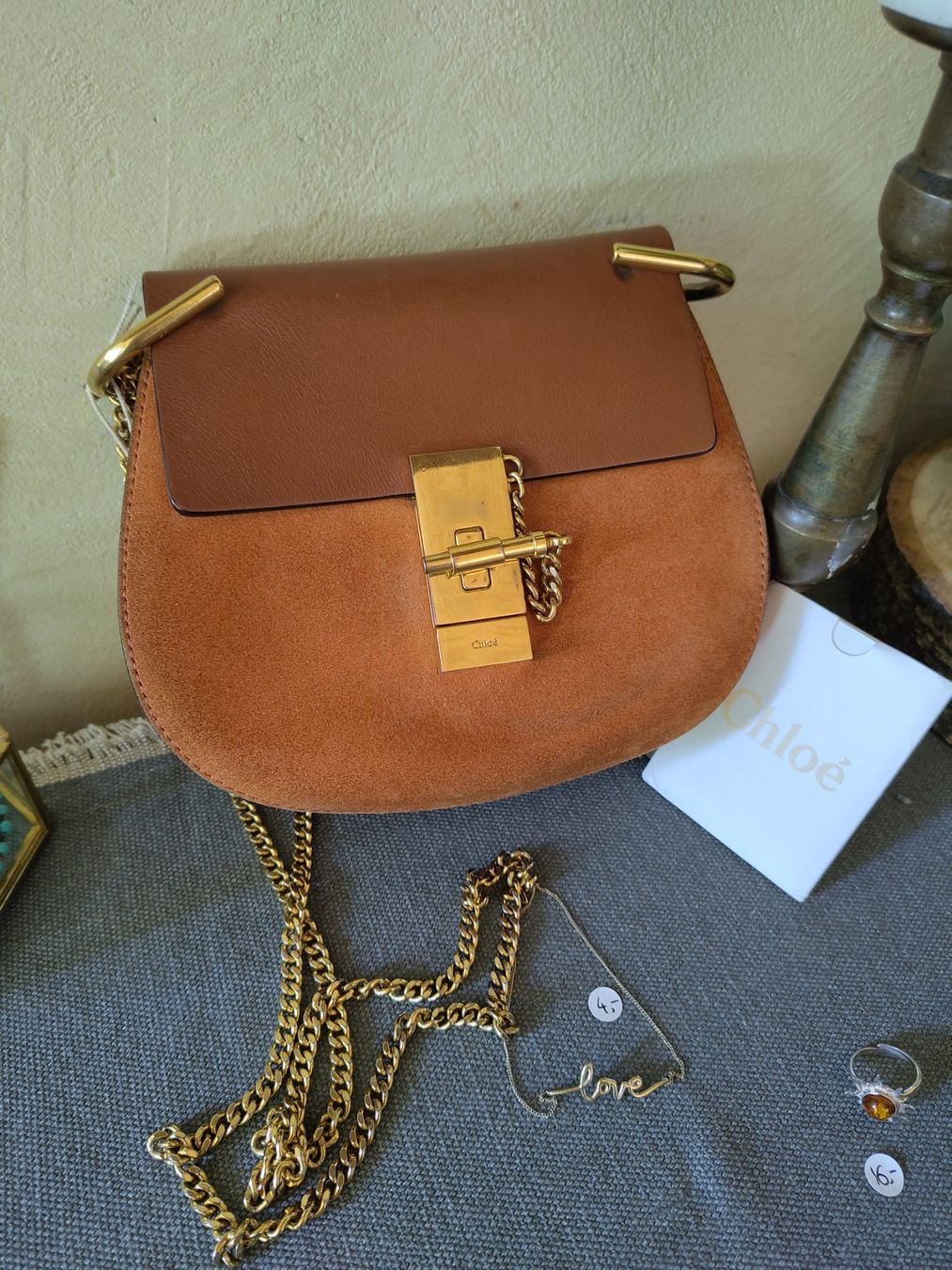 Chloé Borse da donna: Chloe bag drew suede small brown – Usato da Losone venduto da ell_nora89