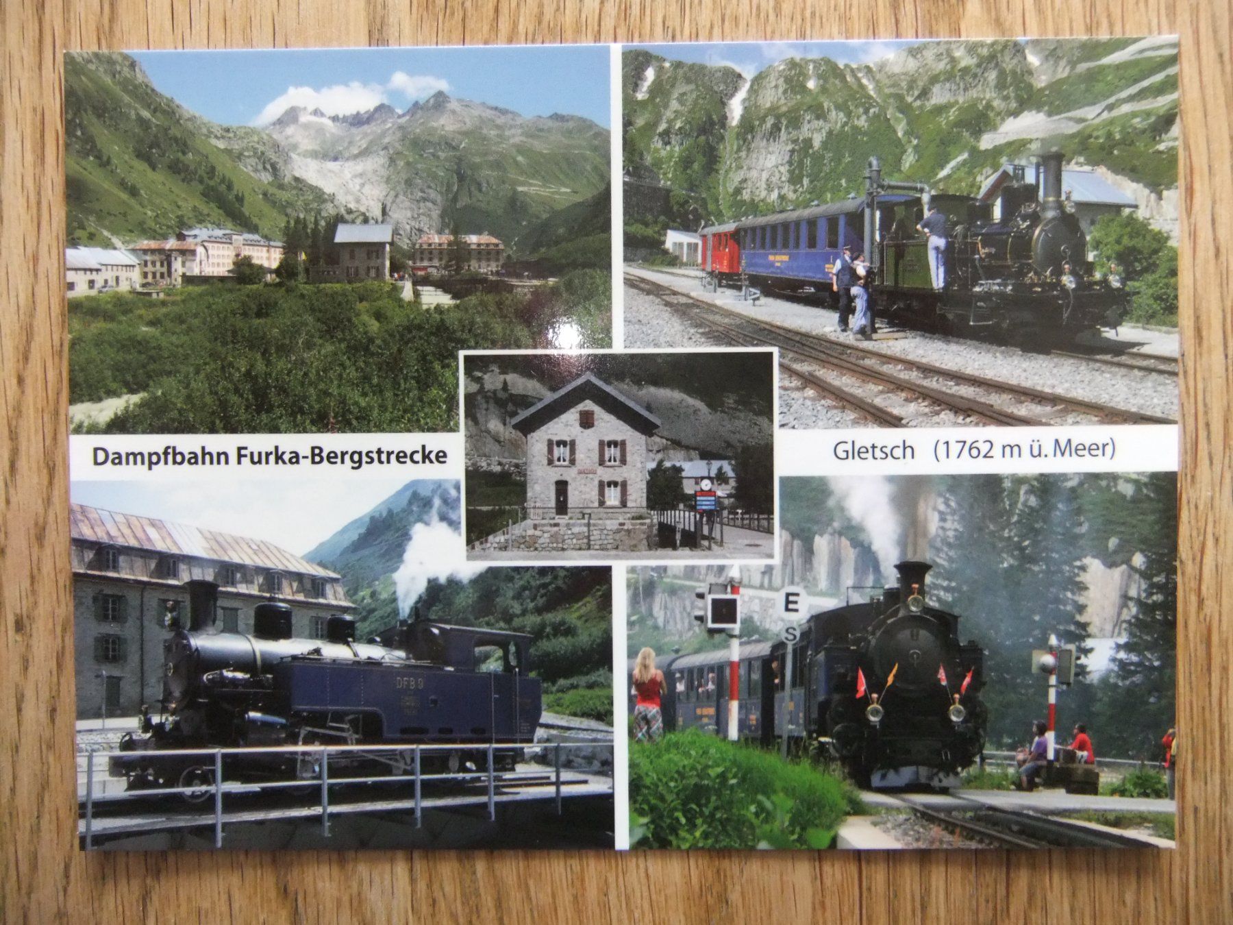 Cartoline postali: 2x Dampfbahn Furka-Bergstrecke AG – Usato da St. Niklaus VS venduto da wunschlos54 4