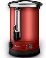Glühweinkocher 10L / 1500W Edelstahl rot