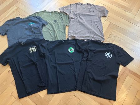 6 T-shirts, URT, homme, taille L