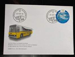 Schweiz 2001 Automobilpost IT letzter Einsatz GABRA Olympia