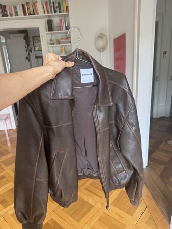 Lederjacke Bershka braun Grösse M neuwertig