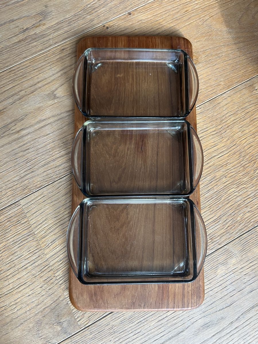 Plateaux: Dänisches Digsmed Teak Holz Serviertablett – D'occasion à Uerikon par Saffagirl 3